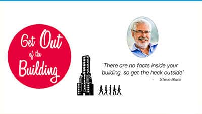 Steve Blank: "Get out of the Buliding"